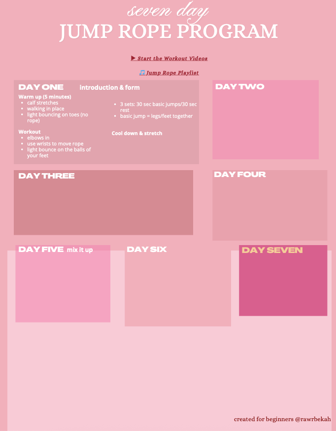 7-Day Beginner Jump Rope Program (Digital Program)